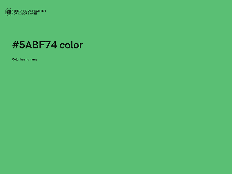 #5ABF74 color image