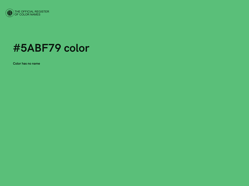 #5ABF79 color image