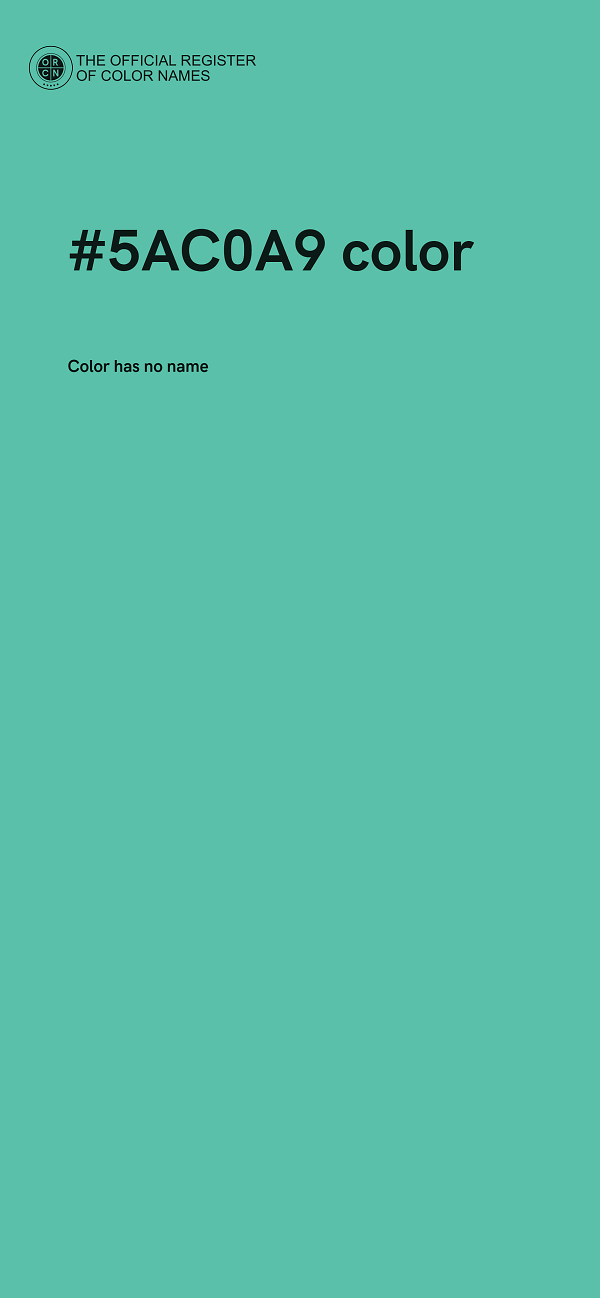#5AC0A9 color image