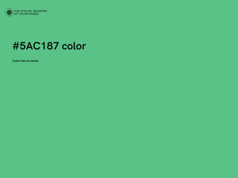 #5AC187 color image