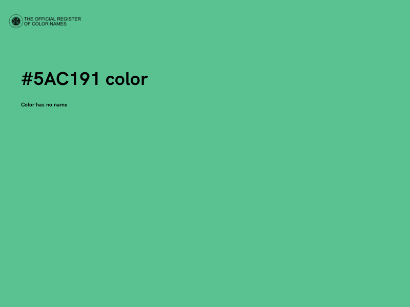 #5AC191 color image