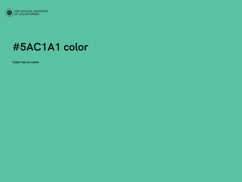 #5AC1A1 color image