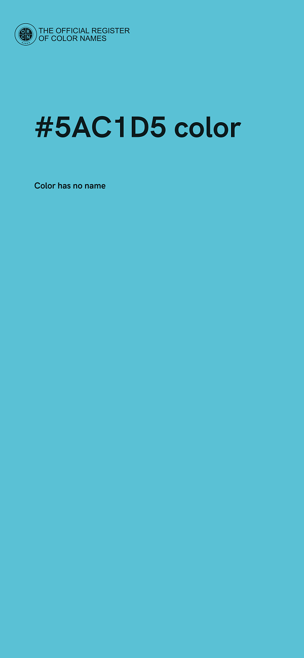 #5AC1D5 color image