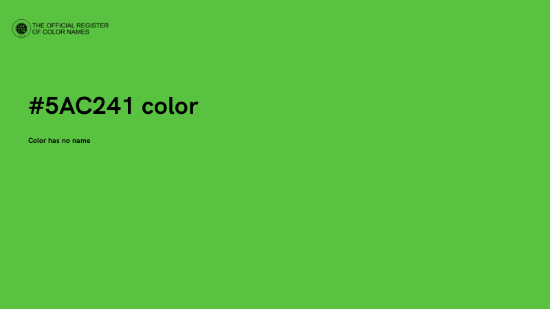 #5AC241 color image