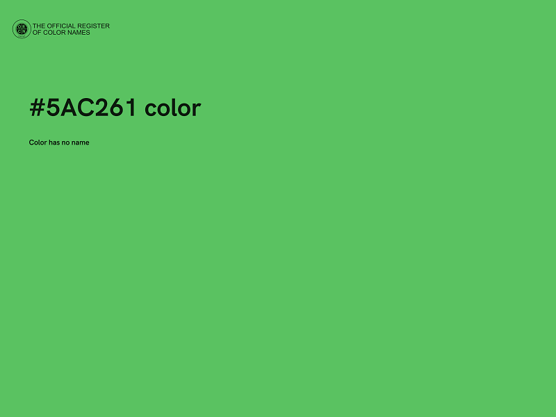 #5AC261 color image