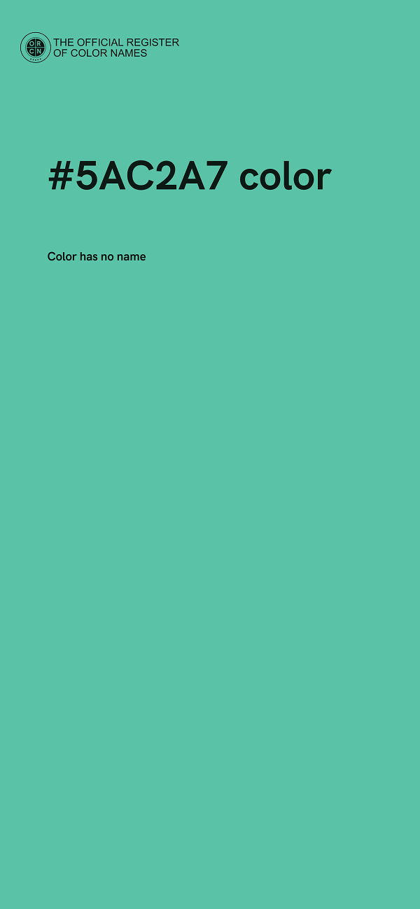 #5AC2A7 color image