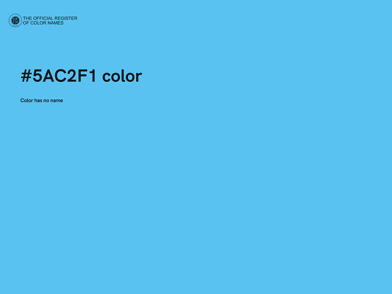 #5AC2F1 color image