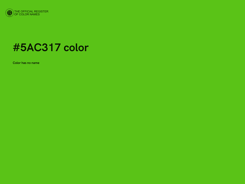 #5AC317 color image