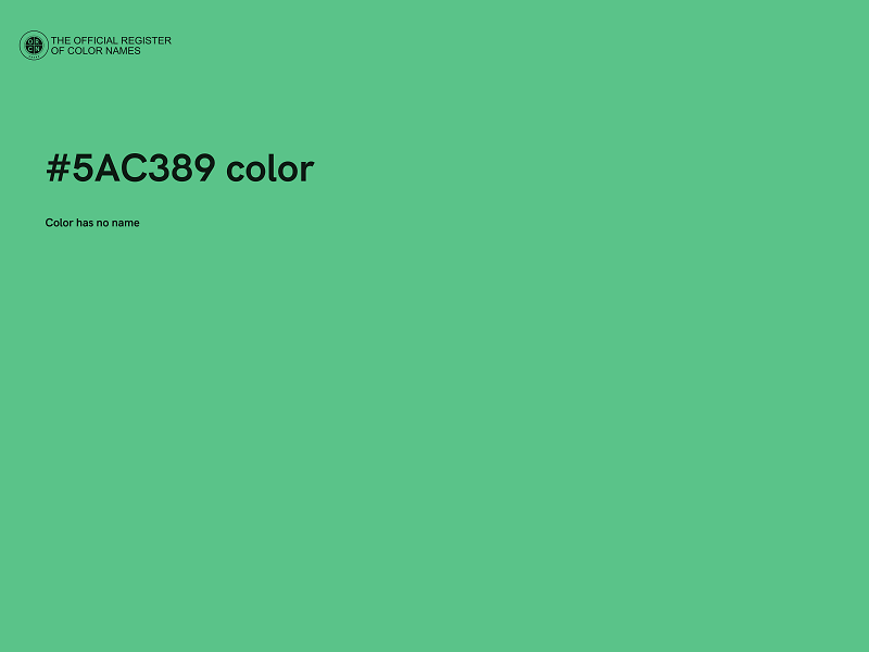 #5AC389 color image