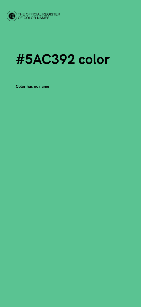 #5AC392 color image
