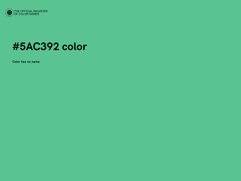 #5AC392 color image