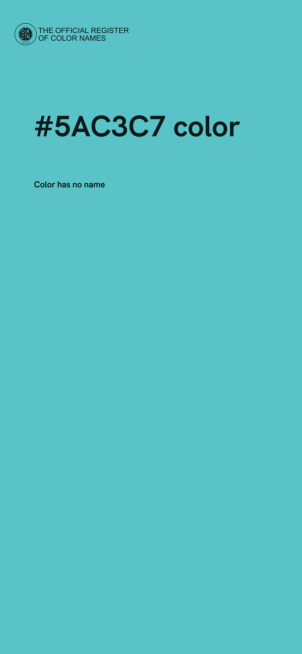 #5AC3C7 color image