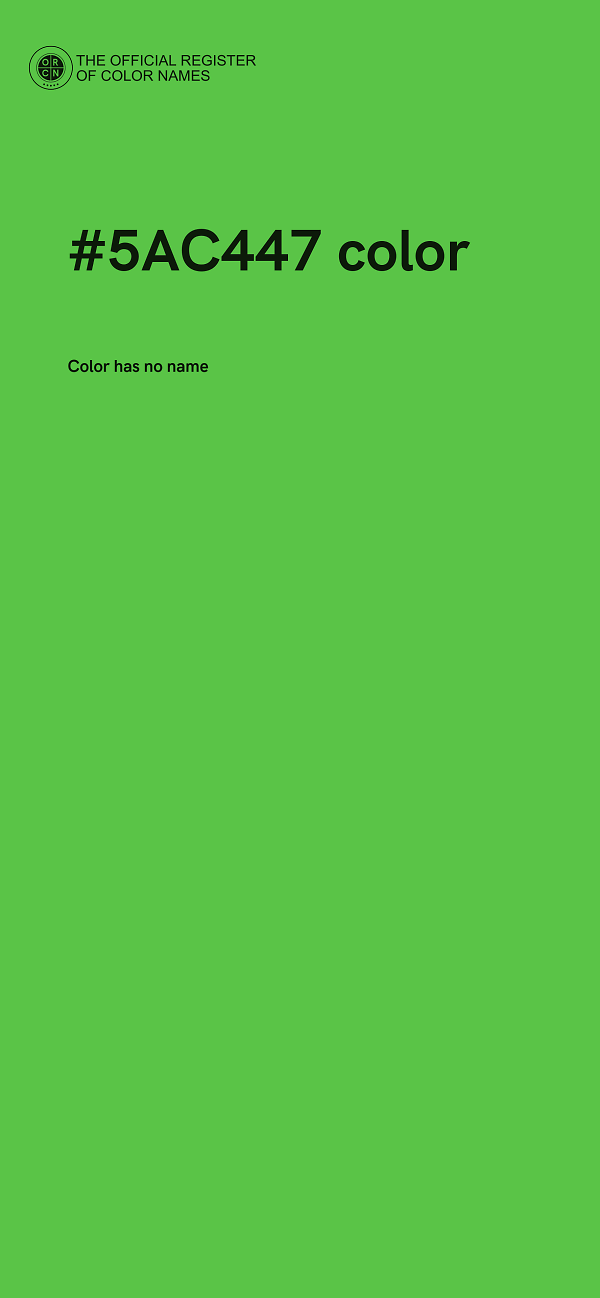 #5AC447 color image