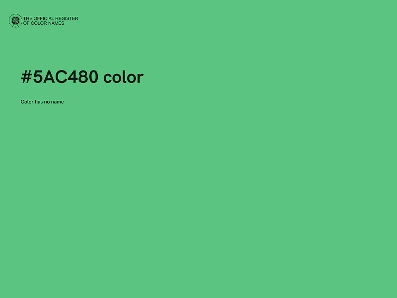 #5AC480 color image