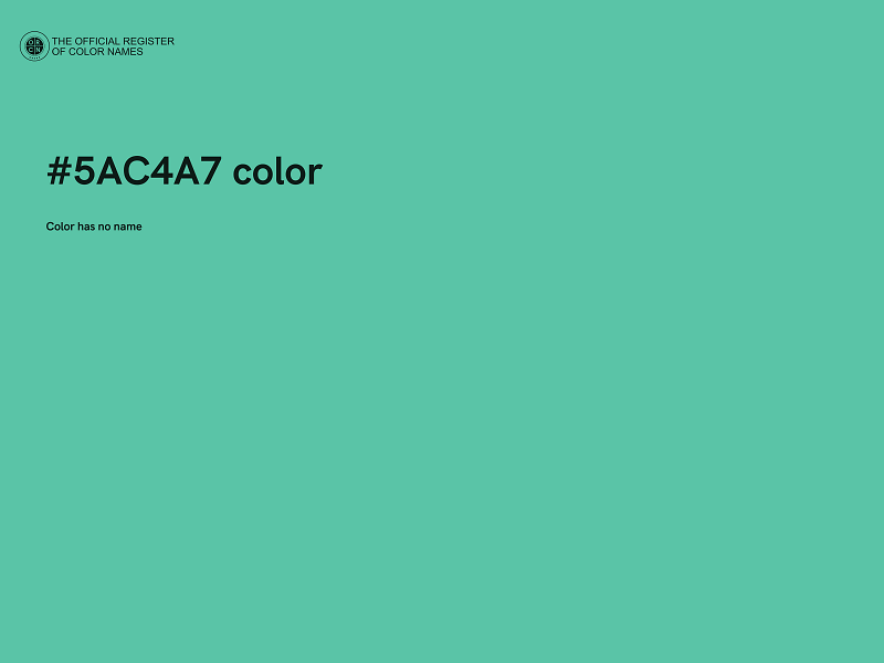 #5AC4A7 color image