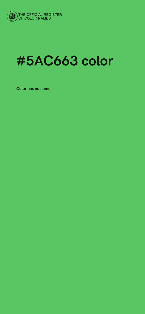 #5AC663 color image