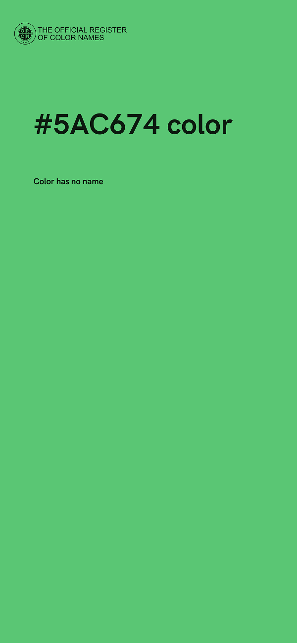#5AC674 color image