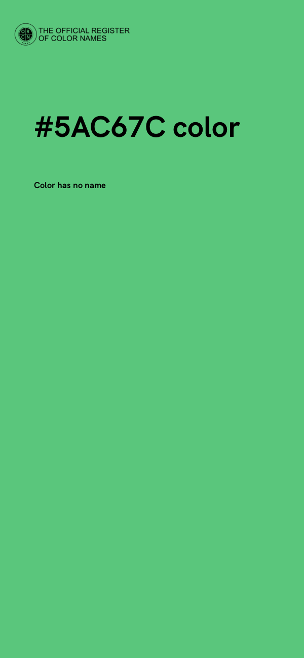 #5AC67C color image