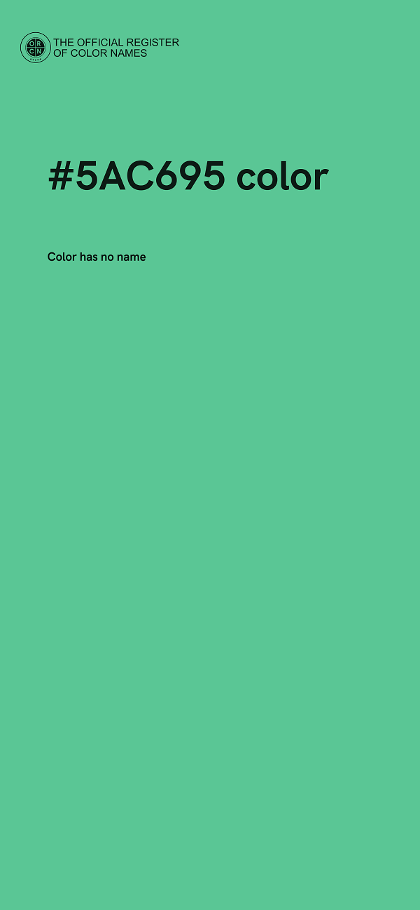 #5AC695 color image