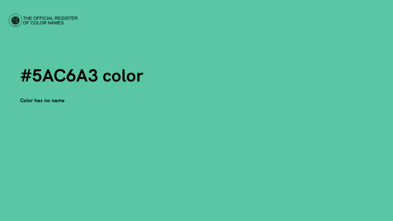 #5AC6A3 color image