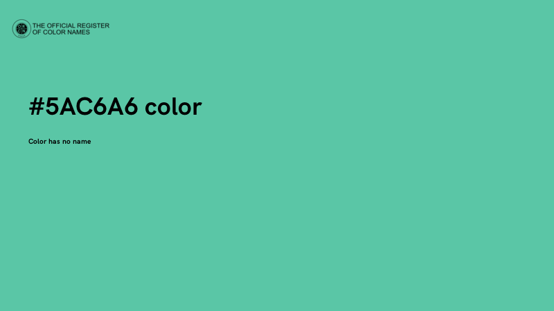 #5AC6A6 color image
