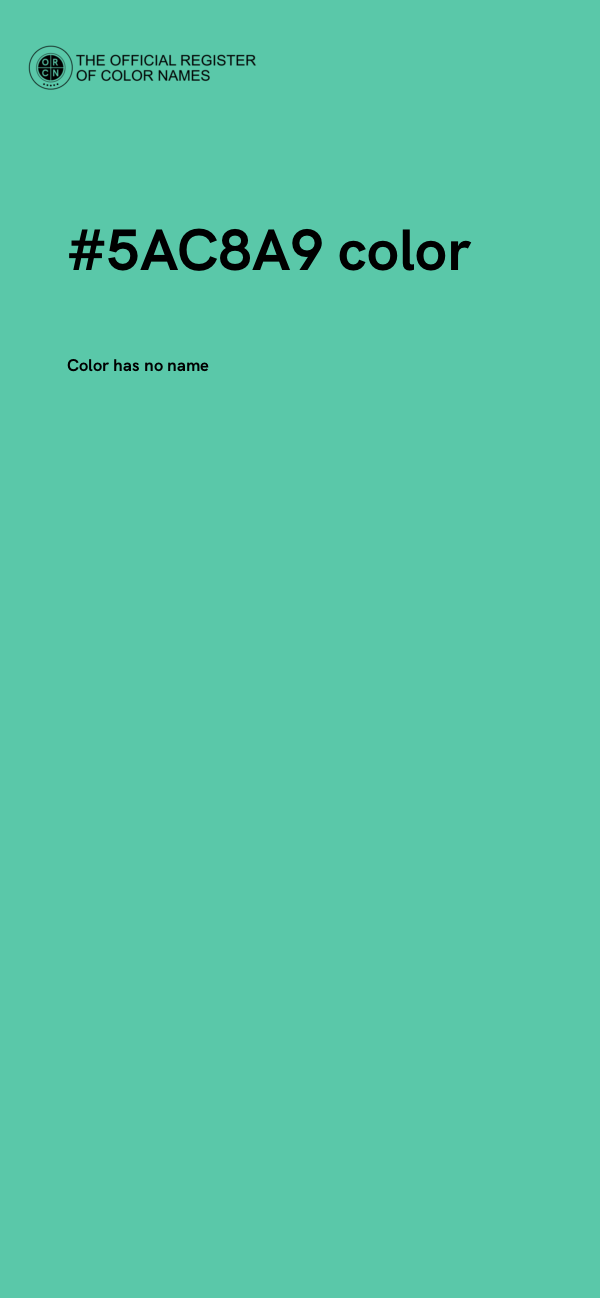 #5AC8A9 color image