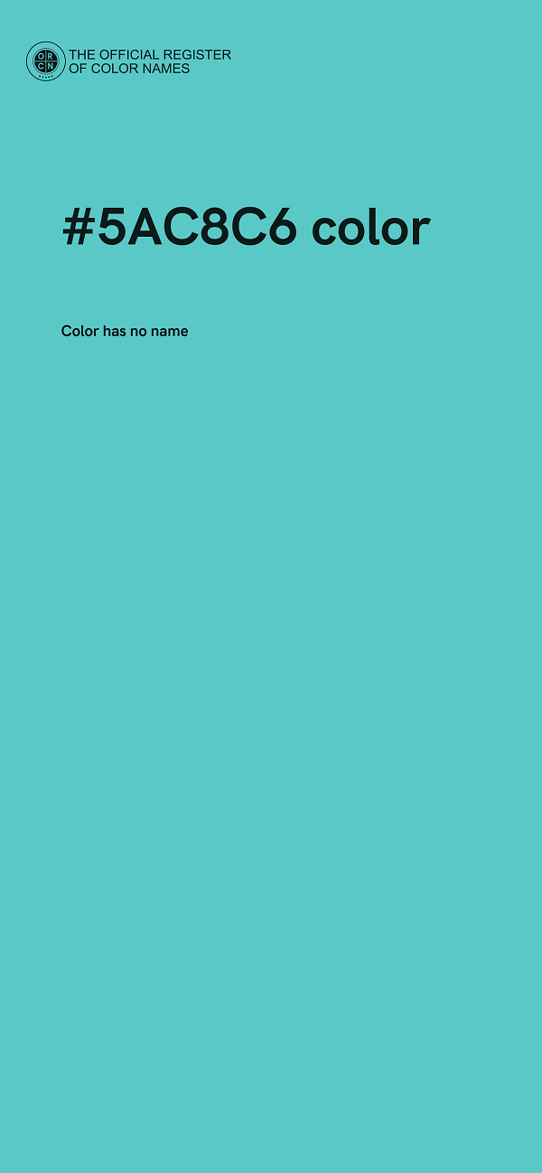 #5AC8C6 color image