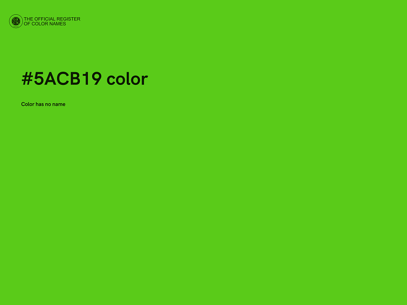 #5ACB19 color image