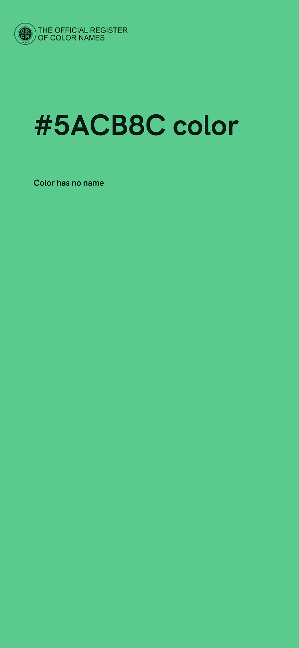 #5ACB8C color image