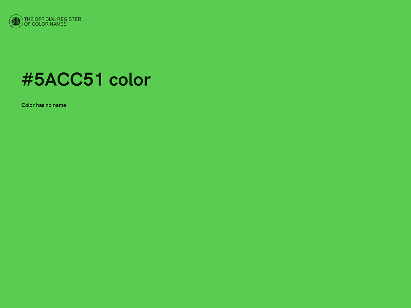 #5ACC51 color image