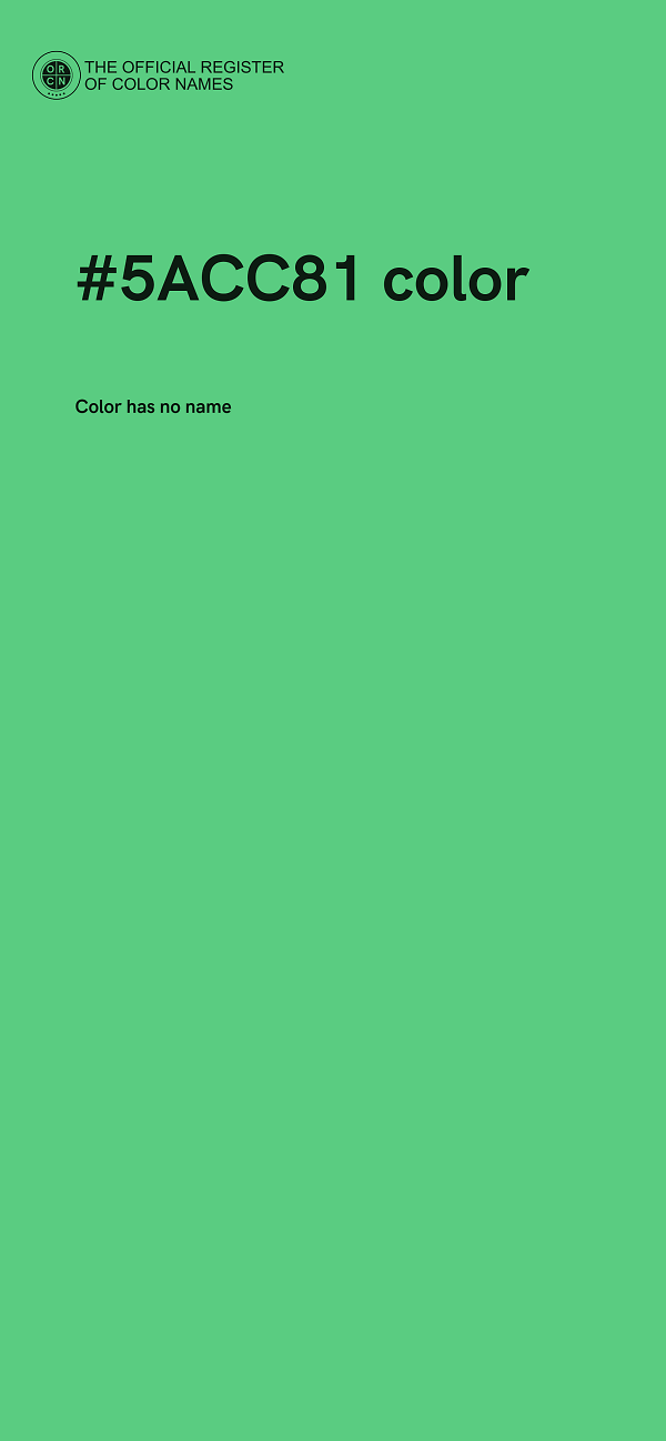 #5ACC81 color image