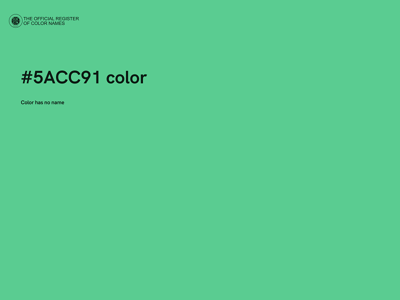 #5ACC91 color image