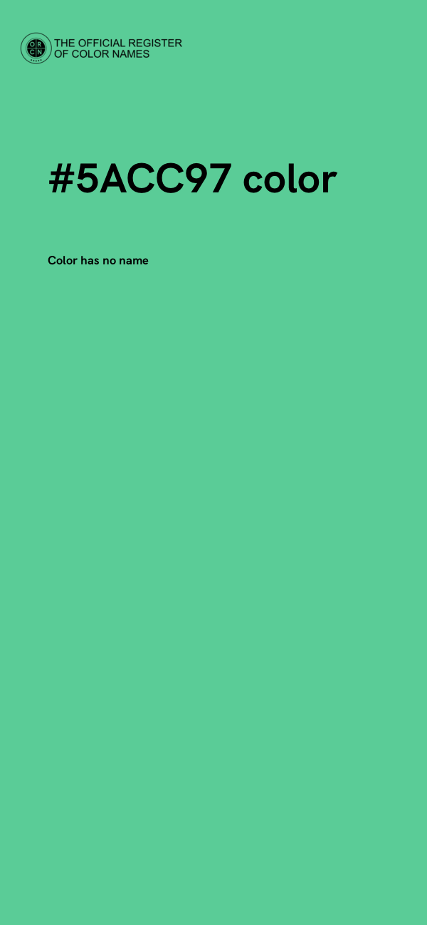 #5ACC97 color image