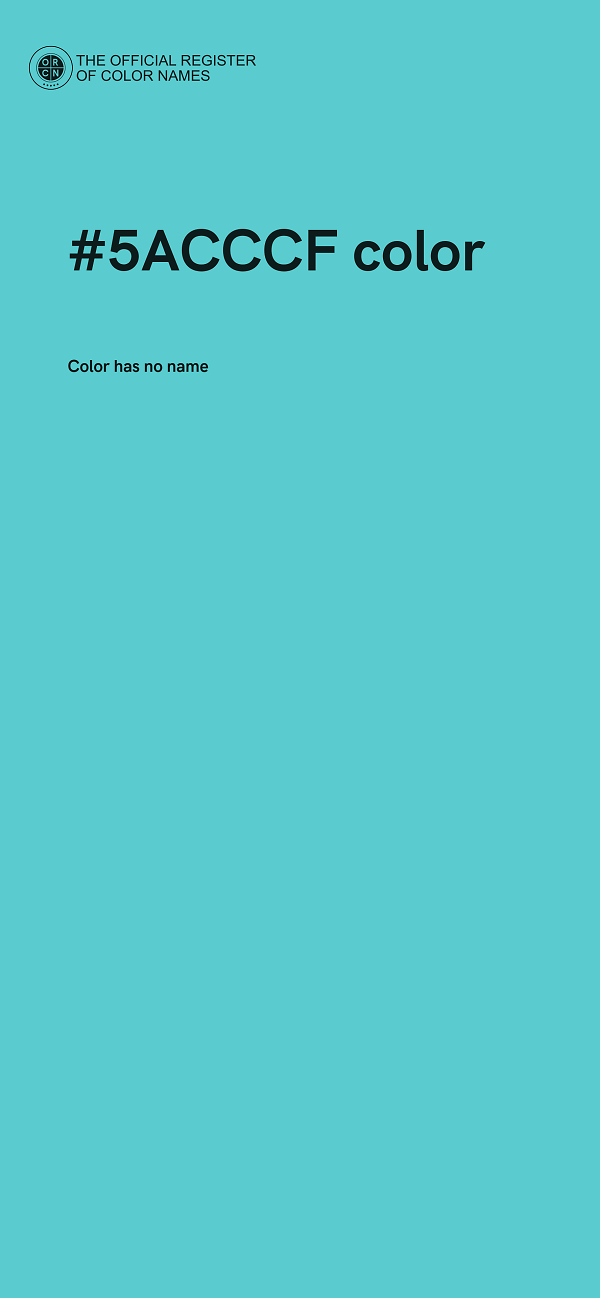 #5ACCCF color image