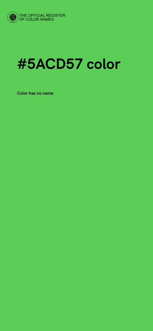#5ACD57 color image