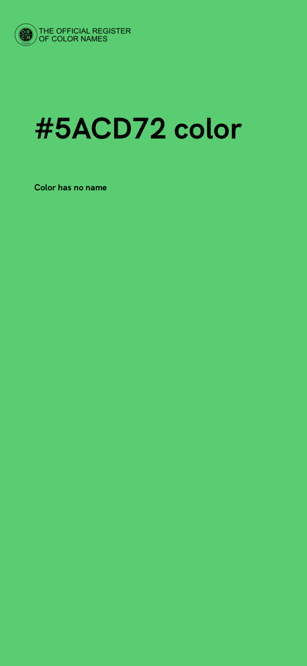 #5ACD72 color image