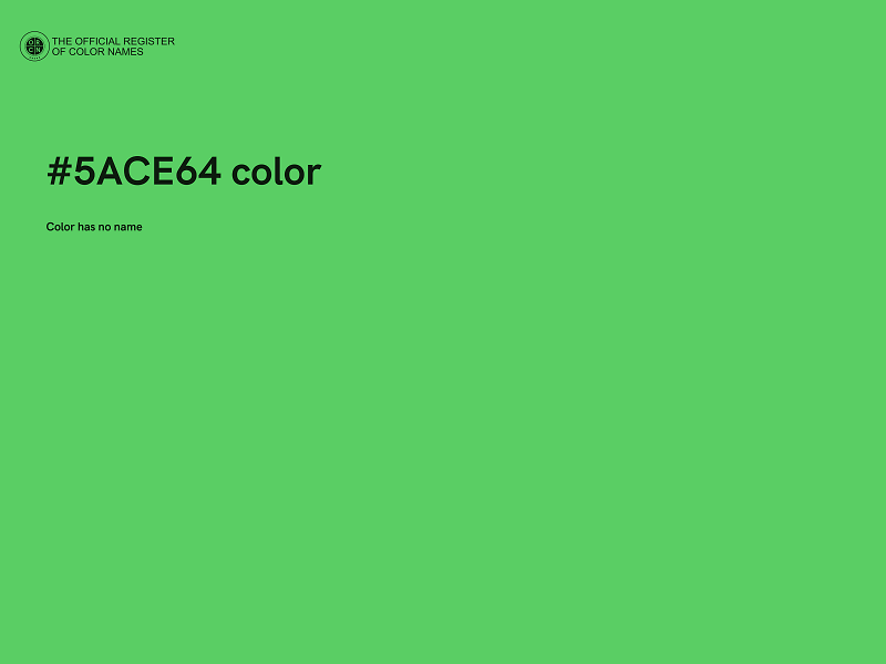 #5ACE64 color image