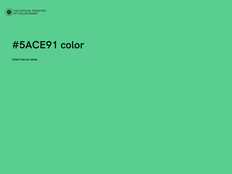 #5ACE91 color image