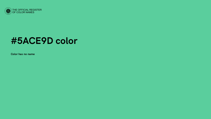 #5ACE9D color image
