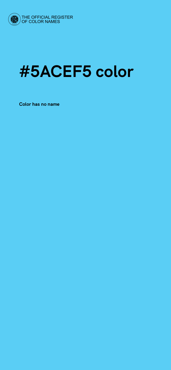 #5ACEF5 color image