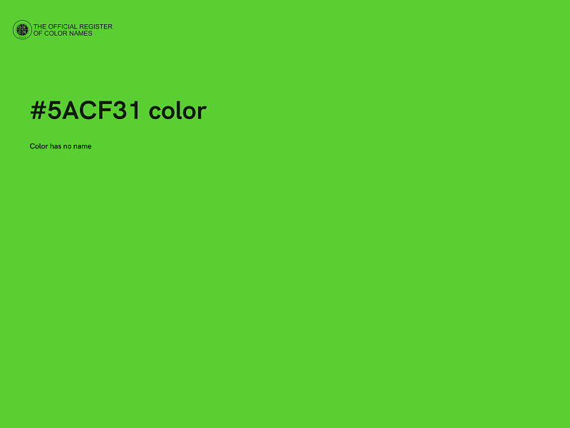 #5ACF31 color image