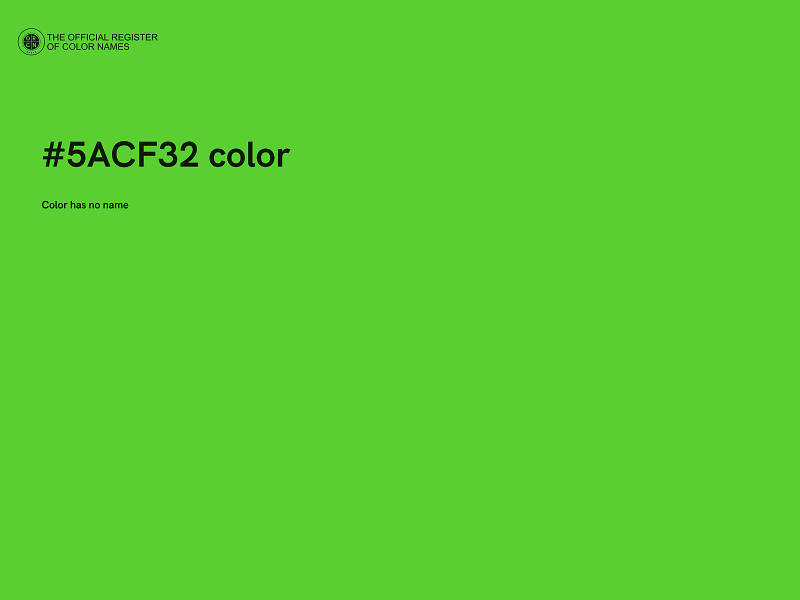 #5ACF32 color image