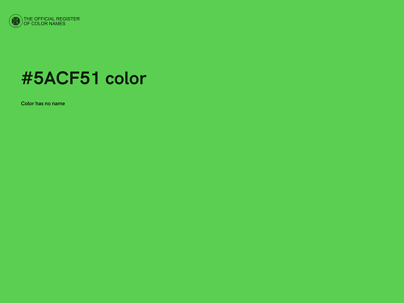 #5ACF51 color image