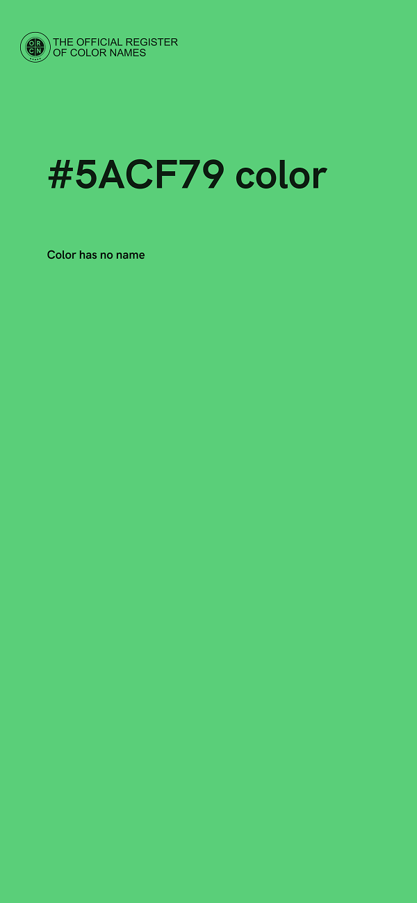 #5ACF79 color image