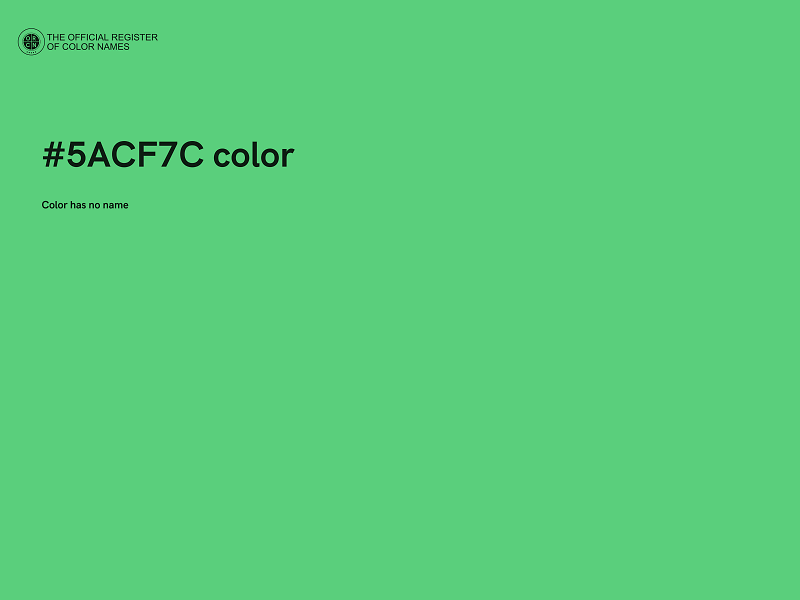#5ACF7C color image