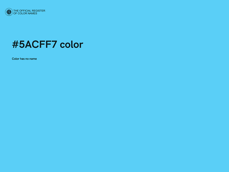 #5ACFF7 color image