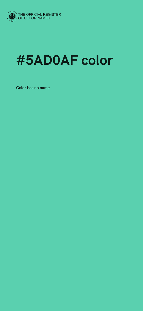 #5AD0AF color image