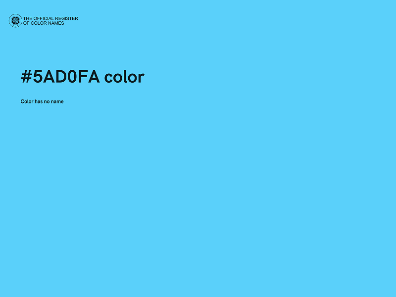 #5AD0FA color image