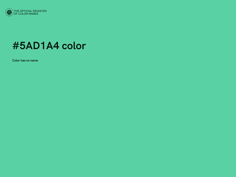 #5AD1A4 color image