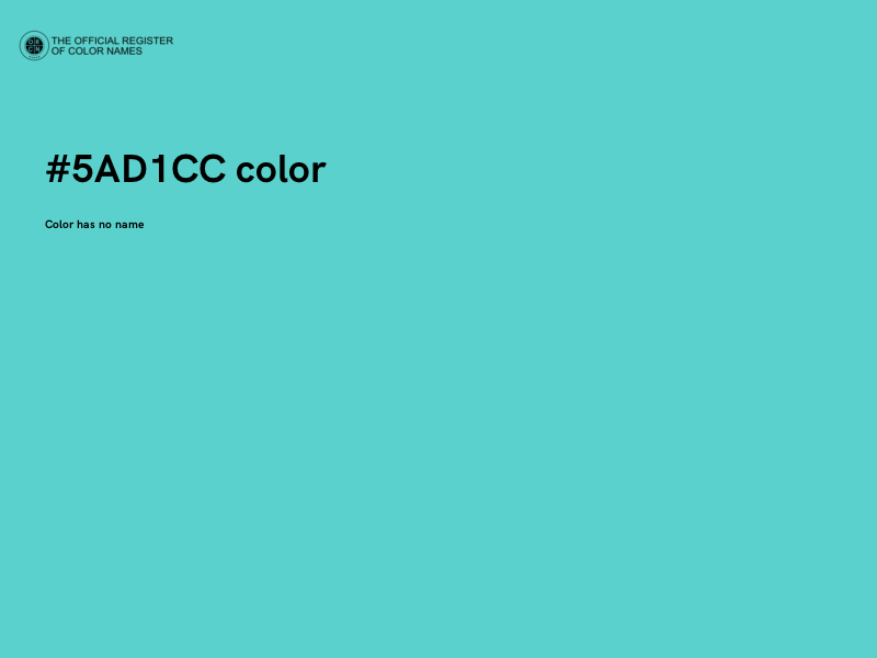 #5AD1CC color image